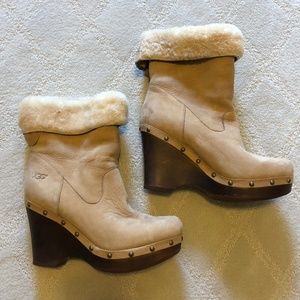 Ugg fashion wedge boots